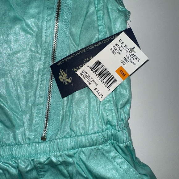 Lot of 3 baby girl clothing items 12 months NEW U.S. Polo Calvin Klein Garanimal - Picture 15 of 16